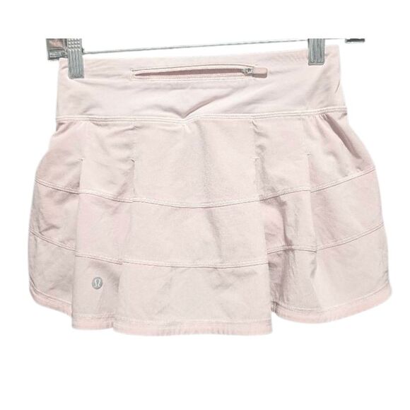 LULULEMON ATHLETICA Pace Rival Mid-Rise Skirt In Flush Pink Size 0 - Picture 4 of 4